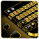 Thème de clavier Gold Metal Business icon