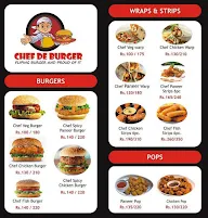 Chef De Burger menu 1