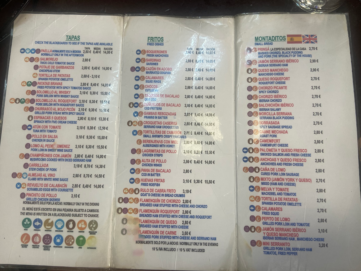 Bodega Santa Cruz gluten-free menu