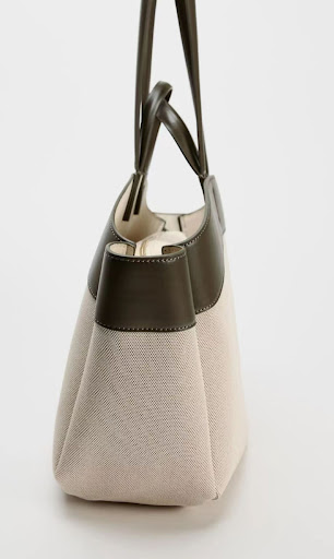 Title 15, Canvas Bag Womens Fashion Stitching Large Capa...