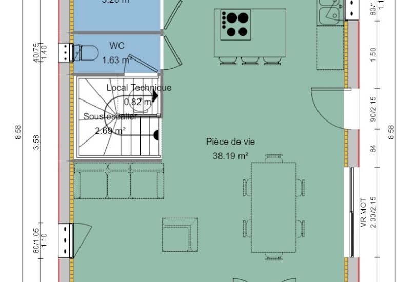  Vente Terrain + Maison - Terrain : 600m² - Maison : 80m² à Pertuis (84120) 