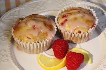 Lite Sunny Lemon-Raspberry Muffins