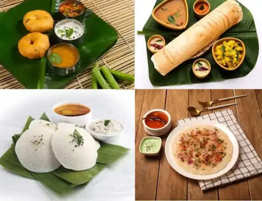 South Indian Platter[Tier-3]- Masala Dosa, 1 Idli,1 Vada,1 Uttapam