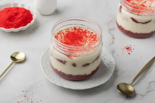 Red Velvet Cheesecake Jar