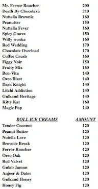 Ice Creamist menu 3