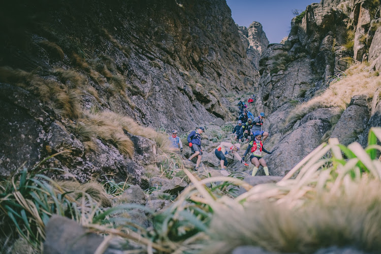 The Sentinel Gully is only 300m in length, but extremely challenging as it has very technical footing and is incredibly steep.