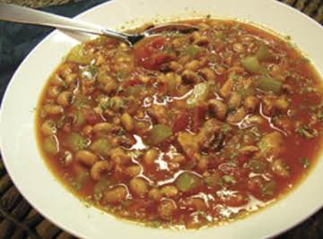 Spicy Black Eyed Pea Soup