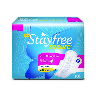 Stayfree Secure Xl Ultra Thin Sanitary Pads With Wings - 12 pcs