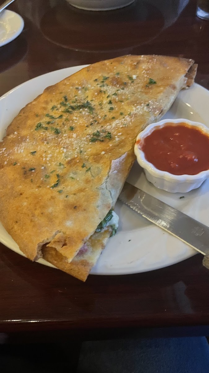 Gluten-Free Calzones at Bella Italia Ristorante