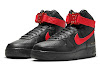 alyx x nike air force 1 high black/university red