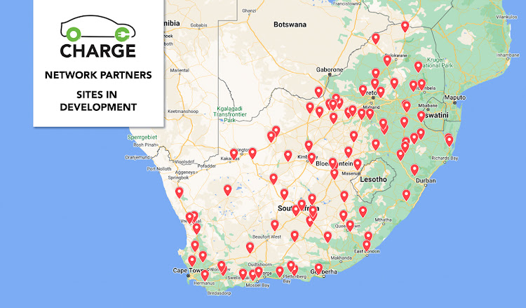 The national network of ultra-fast EV chargers will be on strategic routes across all nine provinces. Picture: SUPPLIED