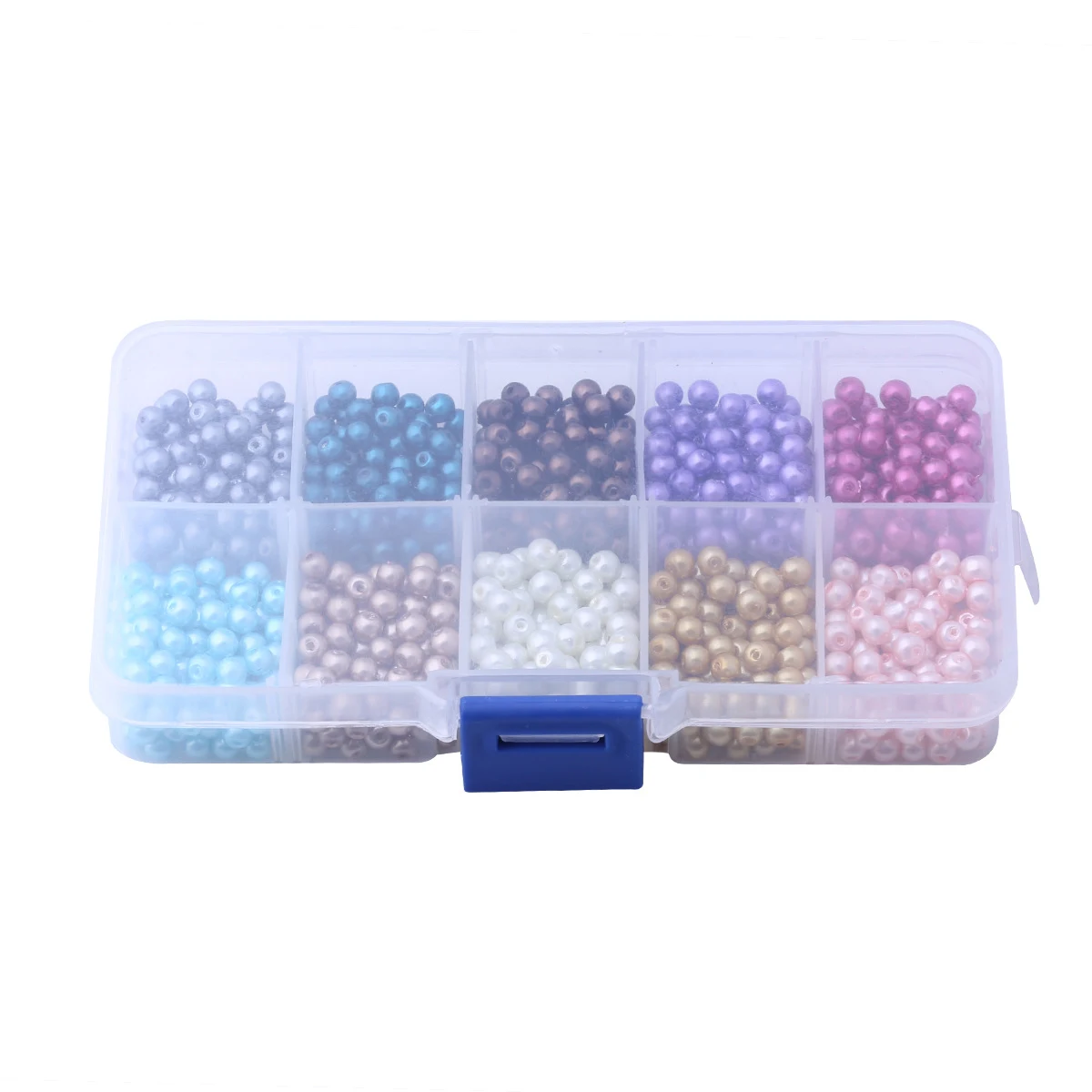 Title 12, Perles rondes en verre 4mm 6mm 8mm Perles en vr...