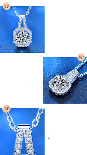 Title 5, Womens 925 Sterling Silver Moissanite Princess...