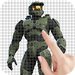 Cover Image of Download Video Game Characters Color by Number - Pixel Art 1.3 APK