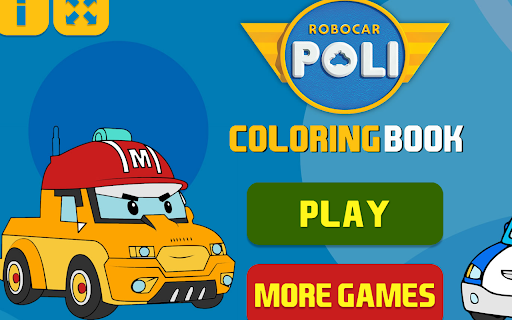 Robocar Poli Coloring Book