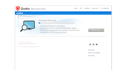 Qualys BrowserCheck for Windows