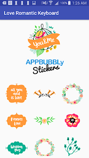 Love Romantic Flowers Keyboard Stickers for Gboard(圖4)-速報App
