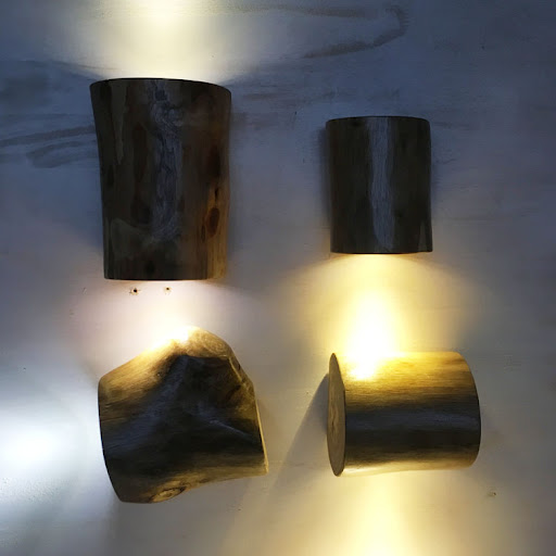 Title 1, Natural Creative Solid Wood LED Retro Spotlight...