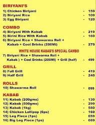 White House Kababs menu 1