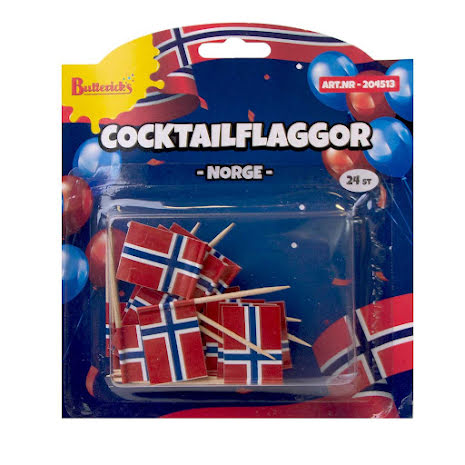 Cocktailflaggor, Norge 24 st