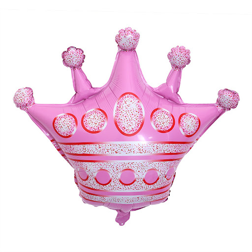 Title 5, Five-pronged crown aluminum foil balloons for b...