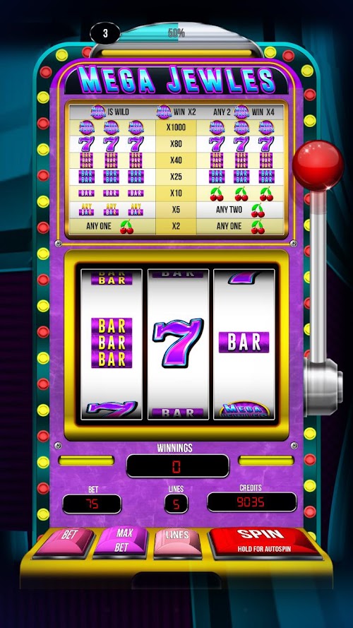 Android application Mega Jewels Free Casino Slots screenshort