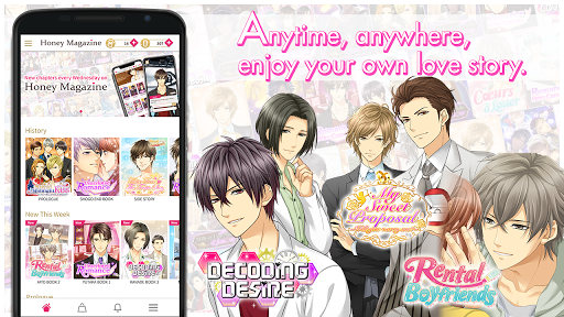 Honey Magazine -  Free otome dating game 1.6.10 screenshots 1