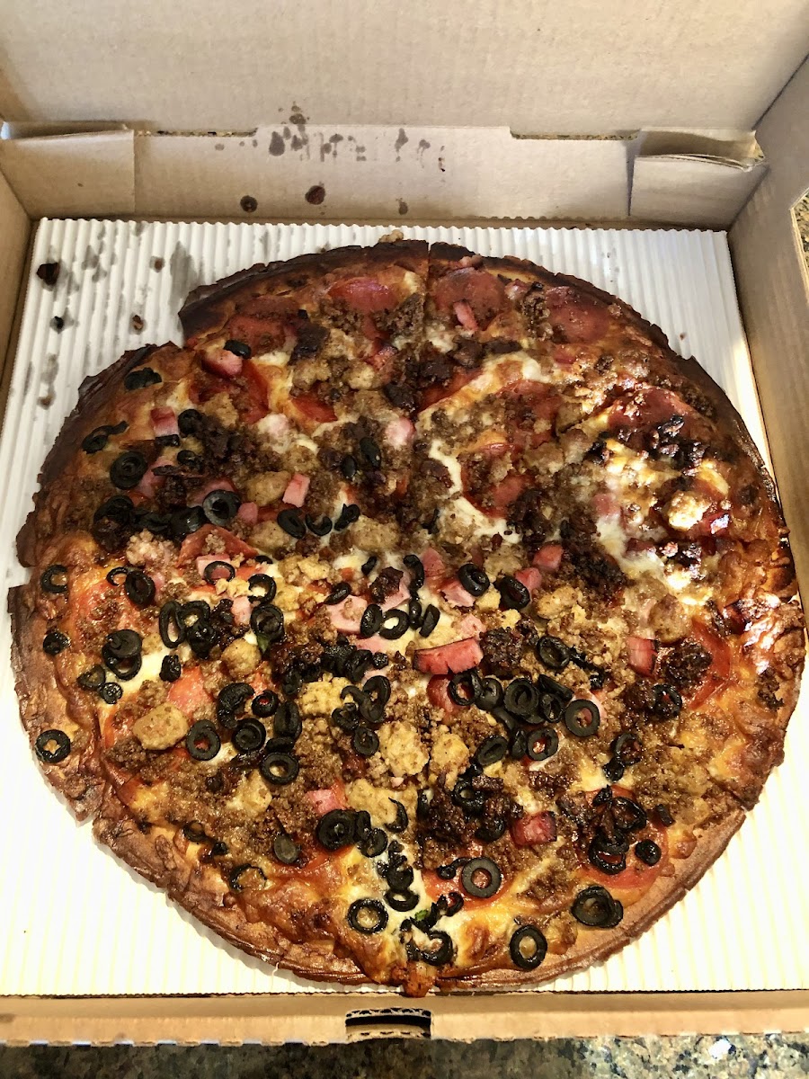 Meat Lover 14" GF pizza