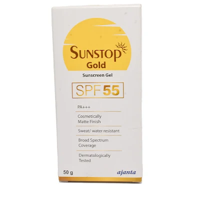 Sunstop Gold Sunscreen Gel (SPF 55 PA+++) 50gm