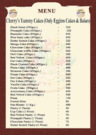 Cherry's Yummy Cakes menu 2