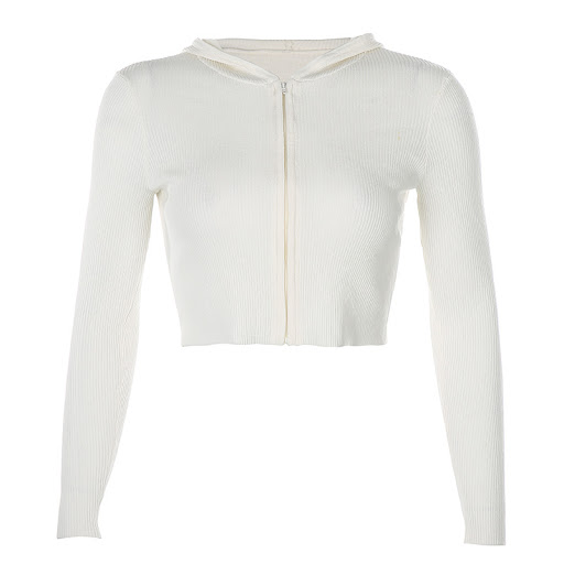Title 2, Fashion blouse sexy womens zipper hooded short...