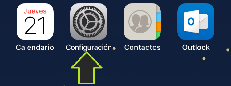 Configuracion iphone