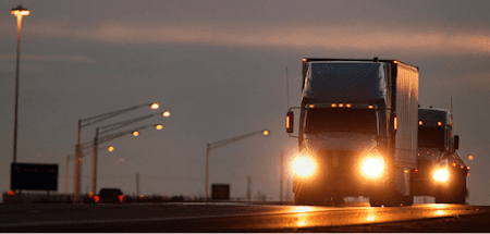 Semi trucks on the road