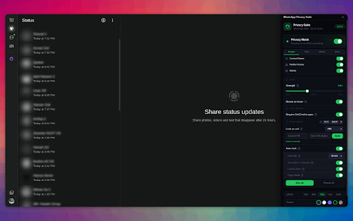 WhatsApp Web Advanced Privacy Suite screenshot 3