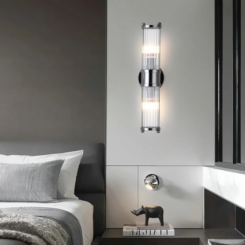 Lampe murale de chevet rétro américaine en cuivre simple pour chambre à coucher Éclairage élégant et facile à installer pour votre chambre.