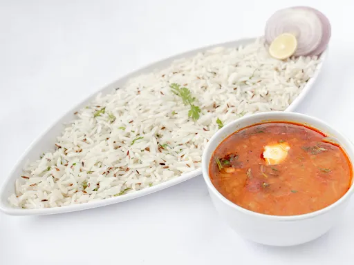 Jeera Rice With Dal Fry