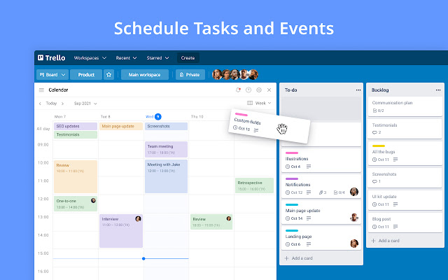 Planyway: Team Calendar for Trello chrome extension