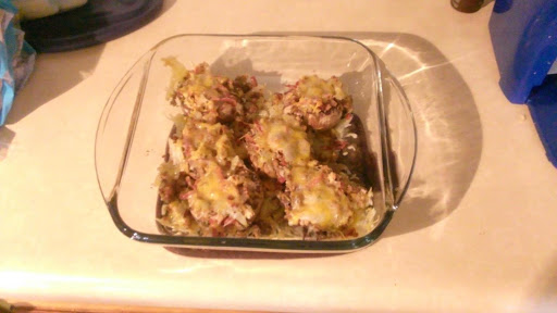 Baked Stuffed Mushroom Caps