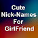 Cute Nicknames for girlfriend icon