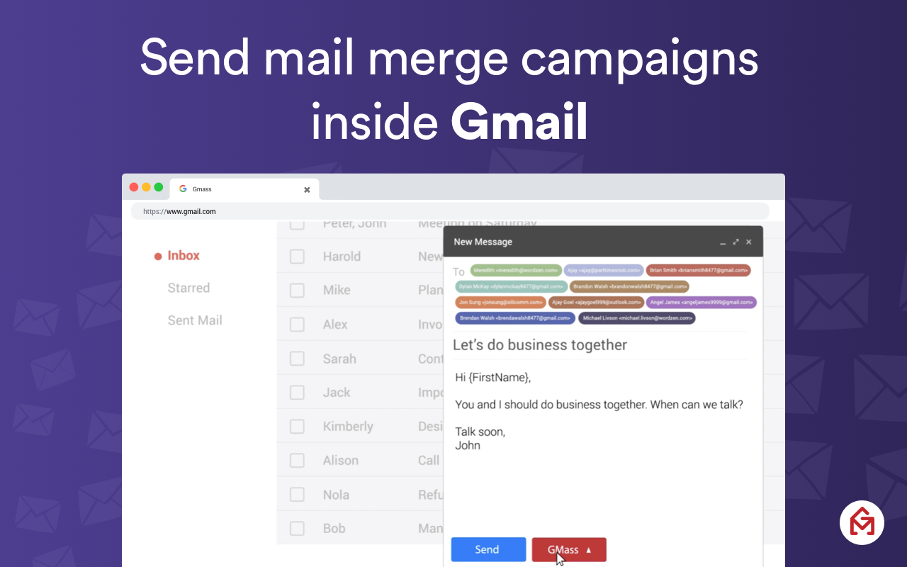 GMass: Powerful mail merge for Gmail Preview image 3