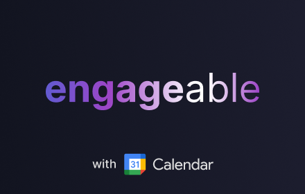 Engageable - Time block with Google Calendar small promo image