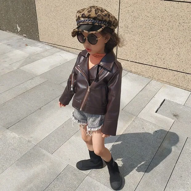 Title 14, Kinderen nieuwe mode leren jas en katoenen jas,...