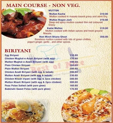 Best Of Nice menu 