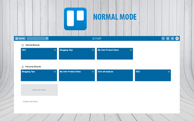 Trello Minimal Dark Theme