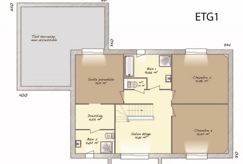  Vente Terrain + Maison - Terrain : 350m² - Maison : 186m² à Cagny (14630) 