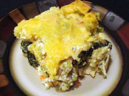 Dewillia's Chicken Tortilla Spinach Casserole