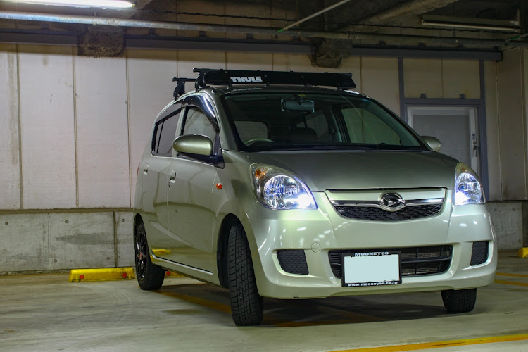 ミラの洗車・DVH-570・THULE・フェアリング・タイヤローテーションに関するカスタム事例の投稿画像1枚目