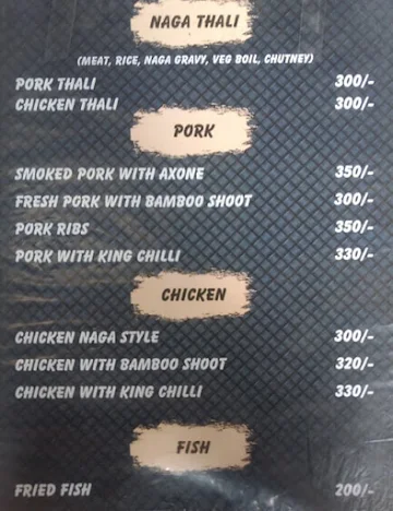 Nagaland menu 