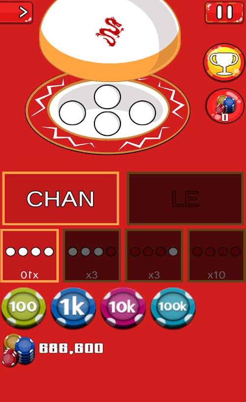 Android application xocdia screenshort