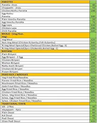 Meenakashi Chettinadu Hotel menu 1
